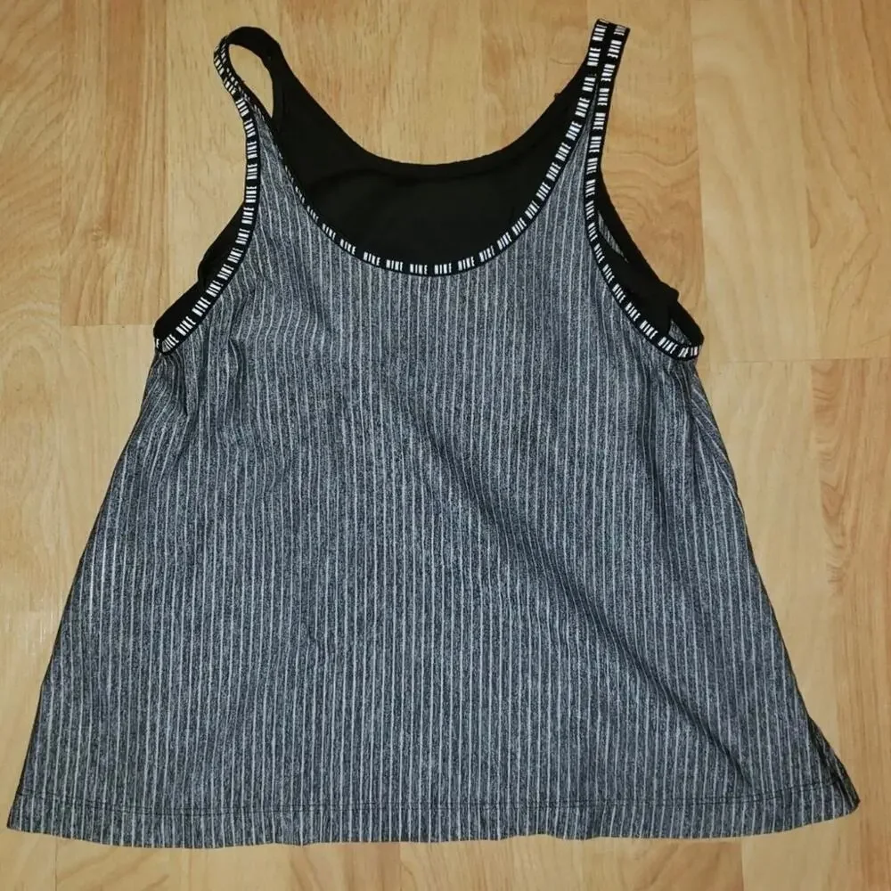 Nike Girl's MD 2-In-1 Dri-Fit Training Tank Top